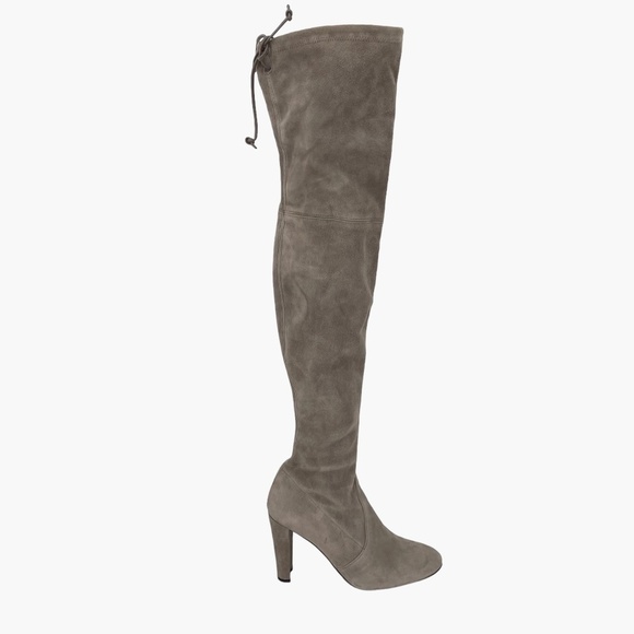 Stuart Weitzman Gray Suede‎ Highland Boot - Picture 1 of 14